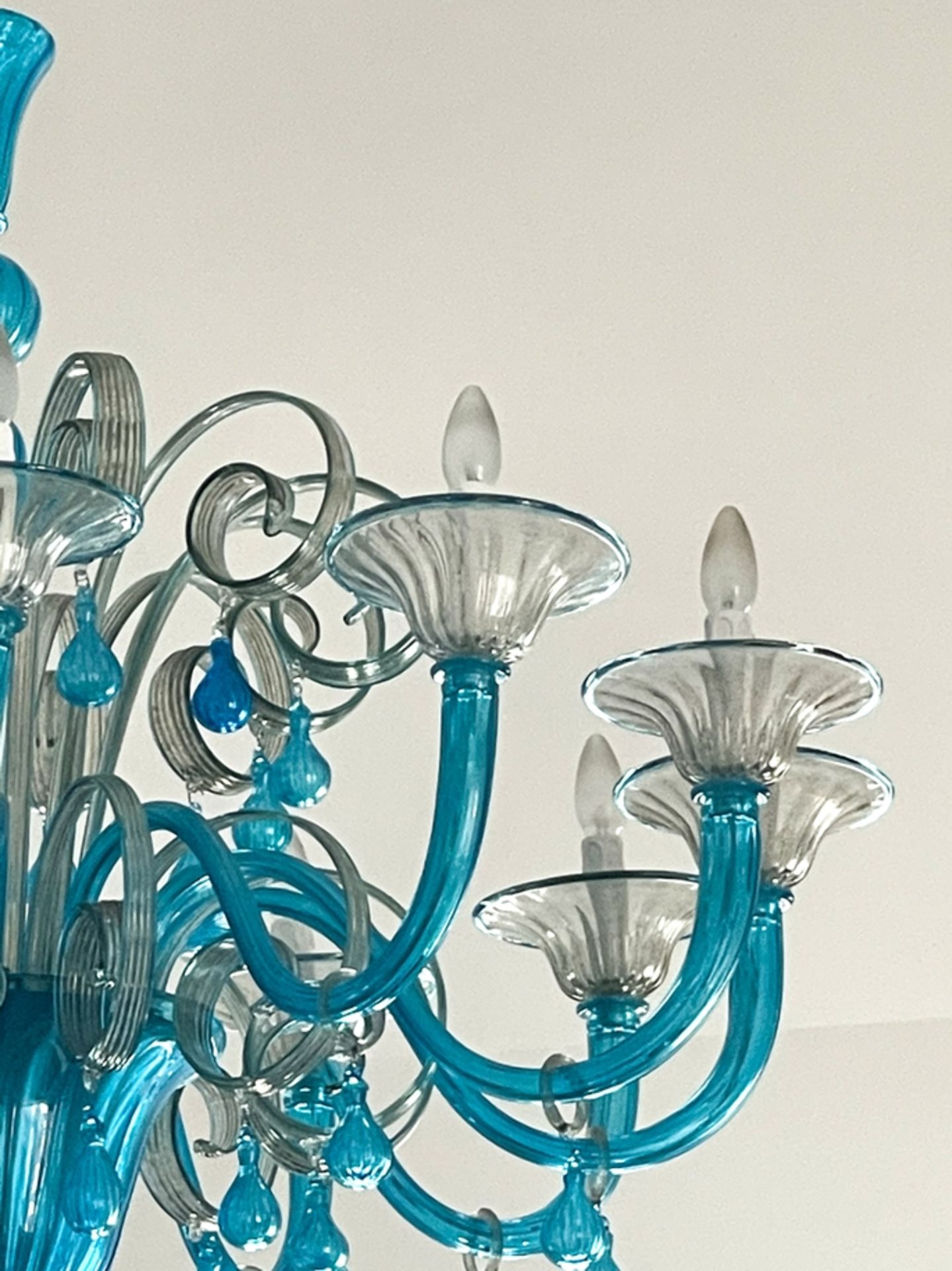 Monumental blur Murano chandelier / 1 of 2, - Image 2 of 5