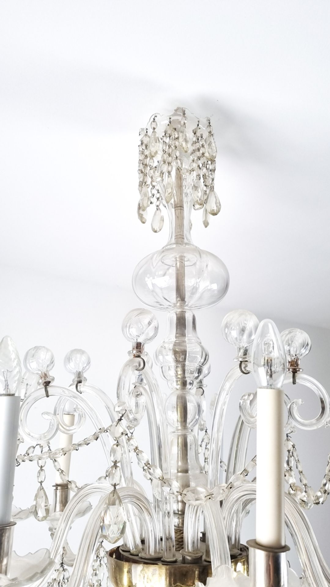 Ornate glass chandelier from vienna - Image 3 of 4