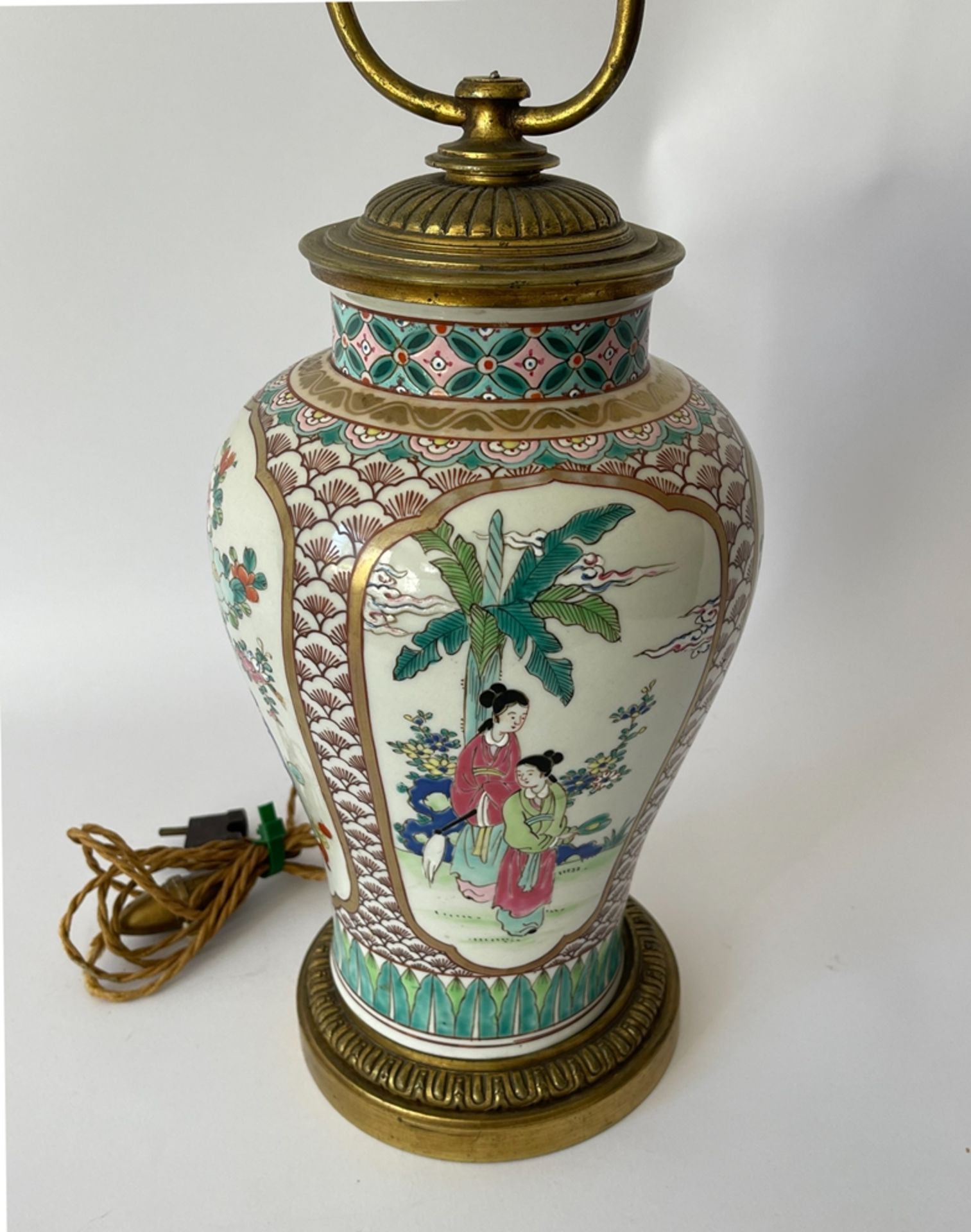 Porzellanvase/Lampe mit Bronzemontierung "China" - Image 10 of 15