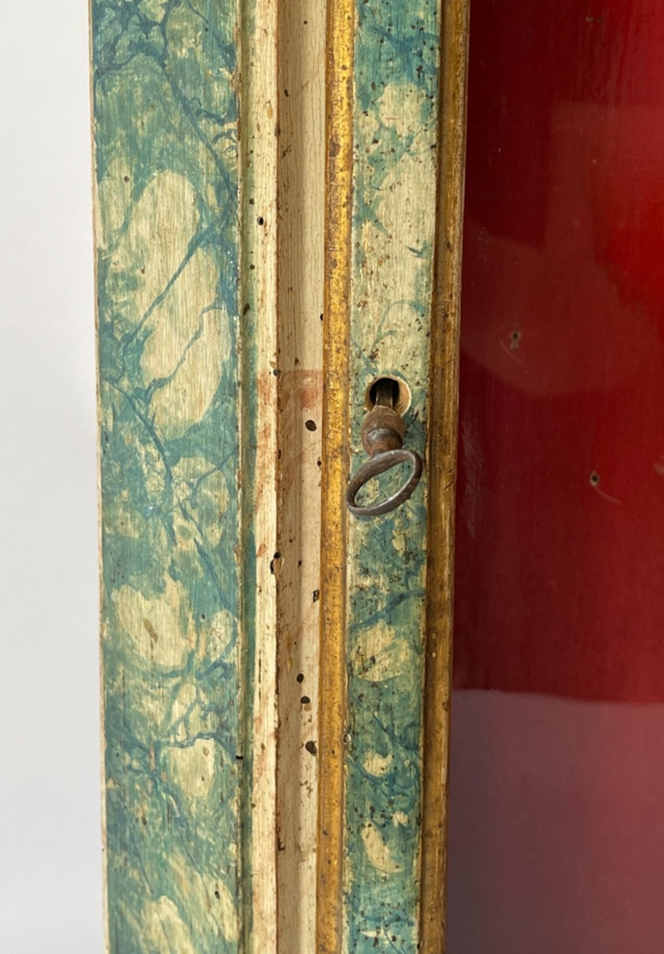 Rarität Barocker Miniatur Schrein/Vitrine marmoriert  - Bild 8 aus 10