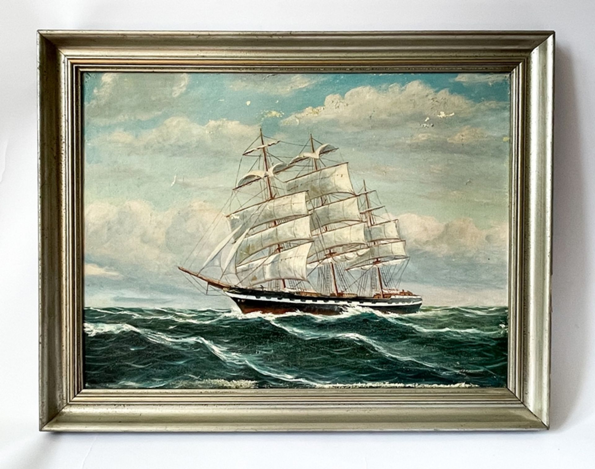 Gemälde "Großes Segelschiff" - Image 2 of 5
