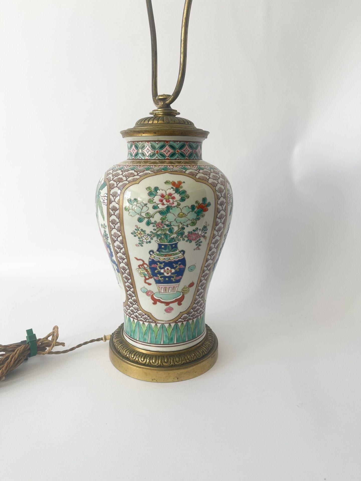 Porzellanvase/Lampe mit Bronzemontierung "China" - Image 3 of 15