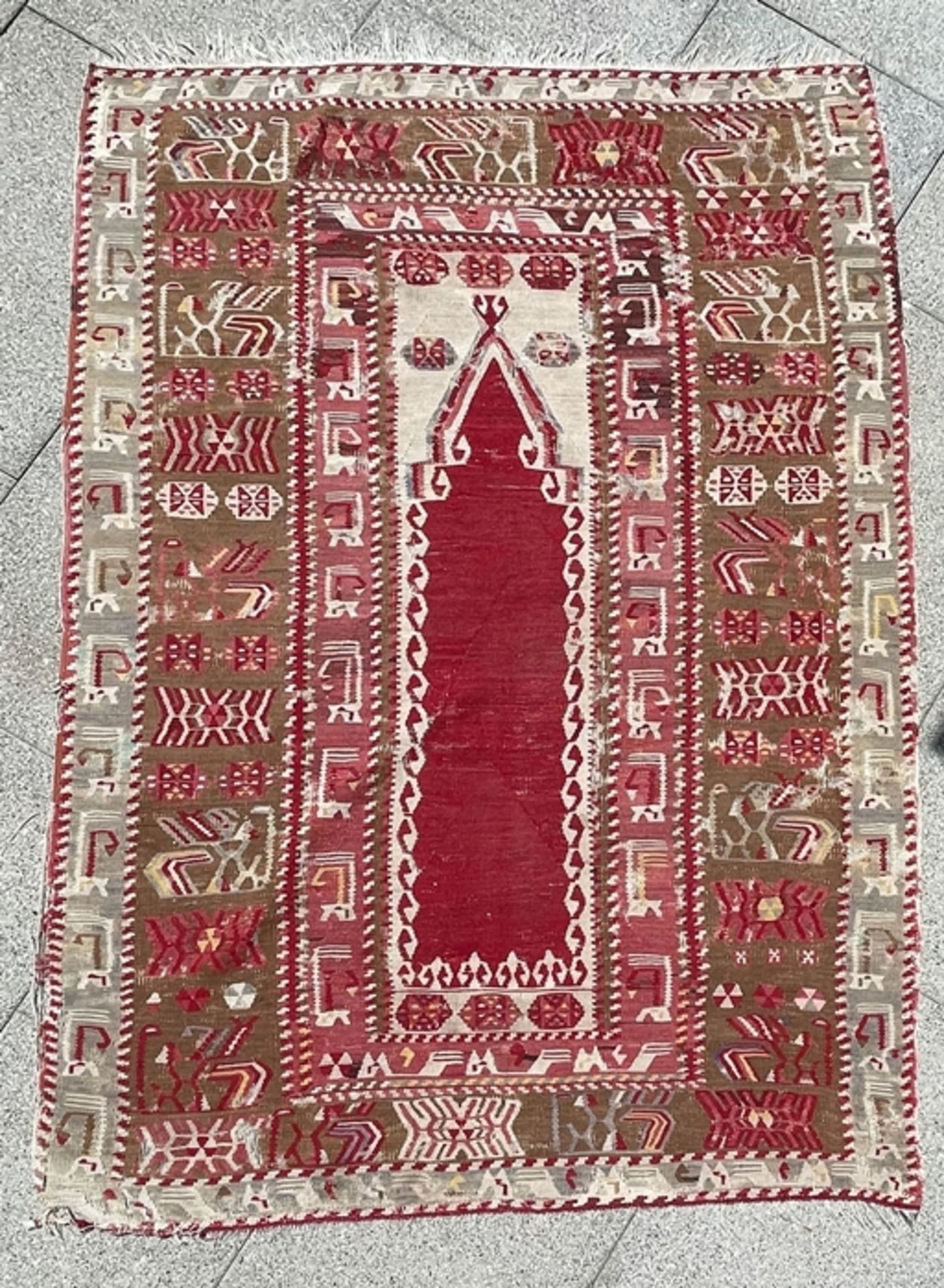 Alter Perser Teppich rotgrundig - Bild 3 aus 3
