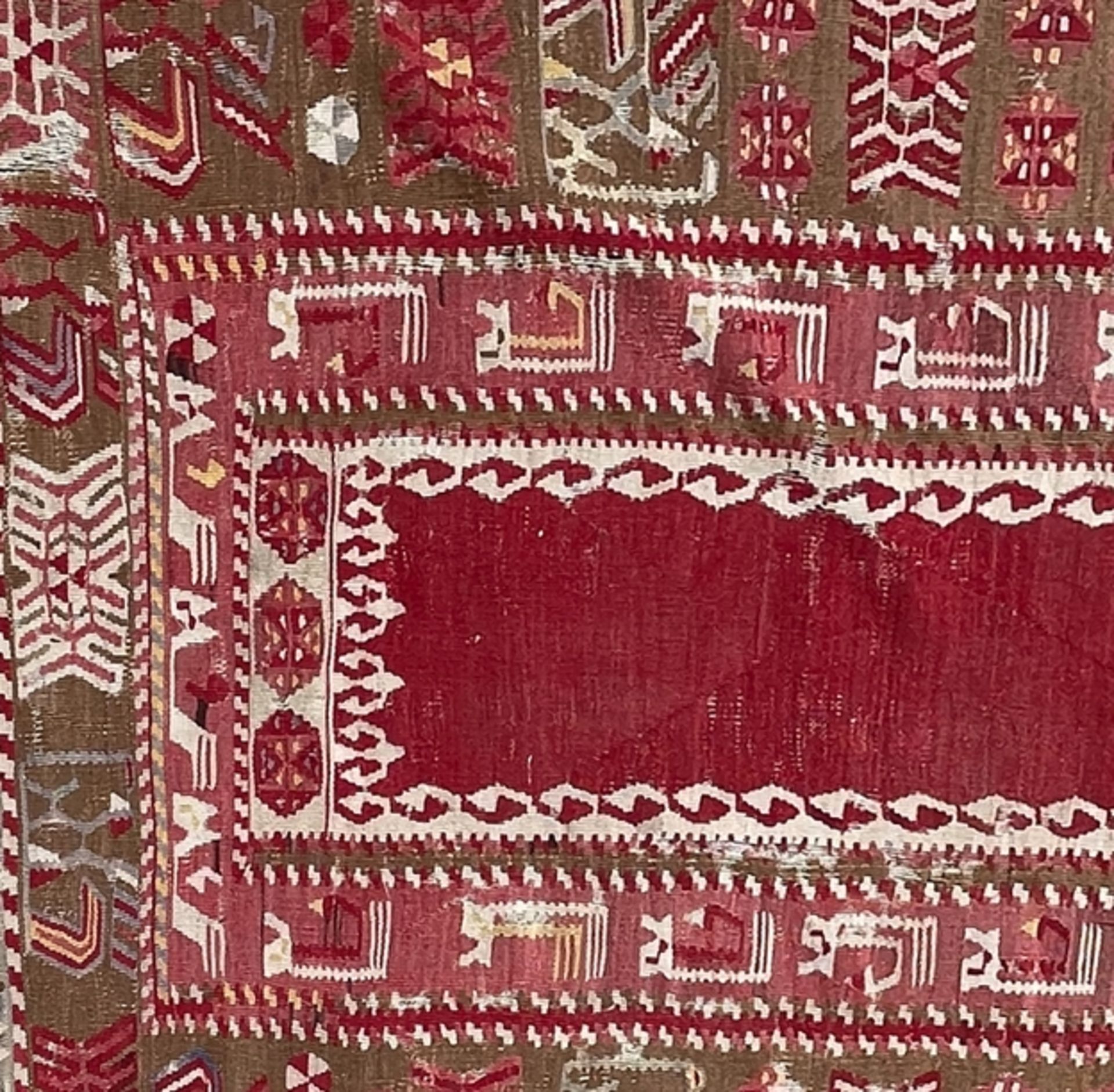Alter Perser Teppich rotgrundig - Bild 2 aus 3