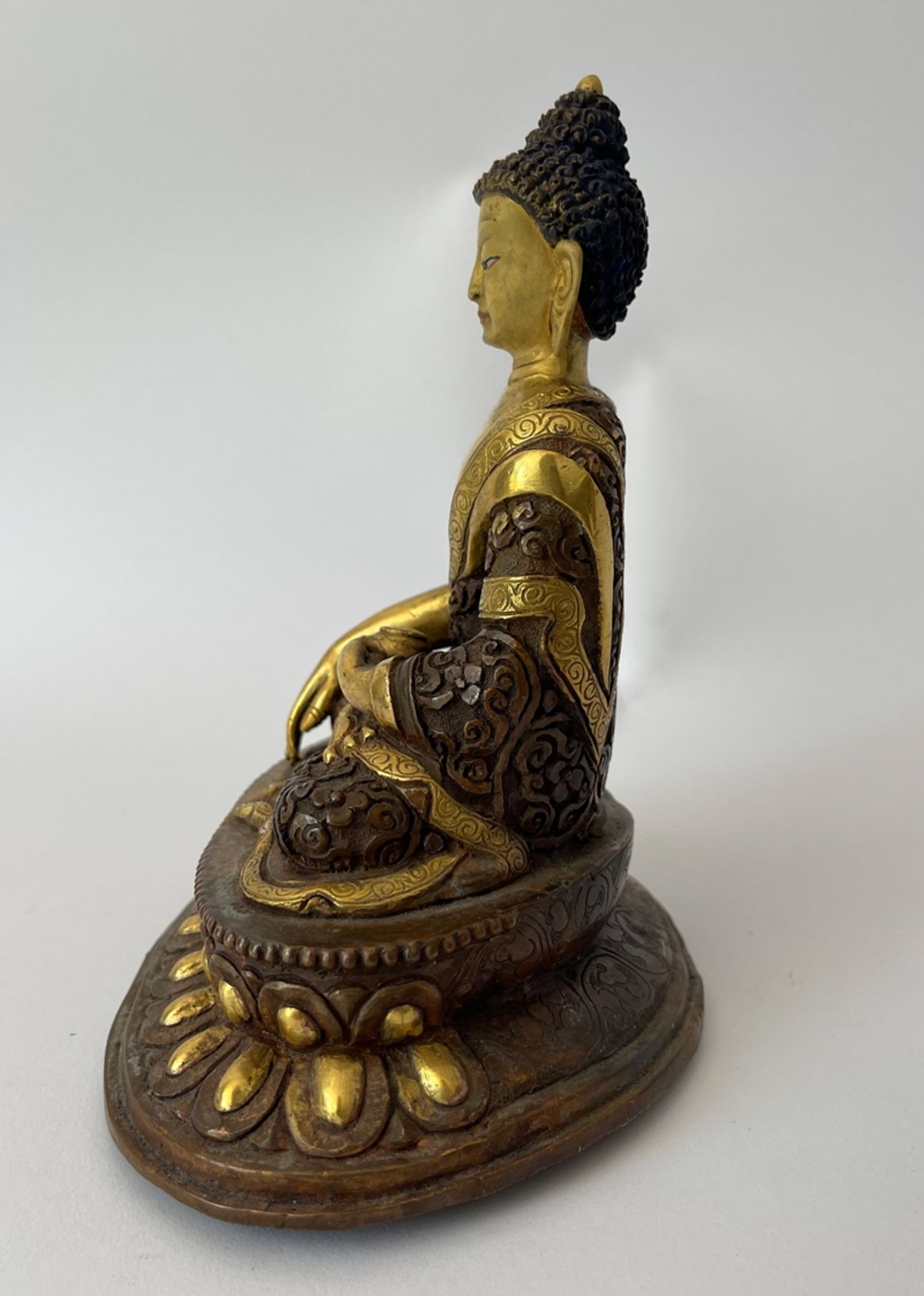 Bronze Buddha - Image 6 of 9