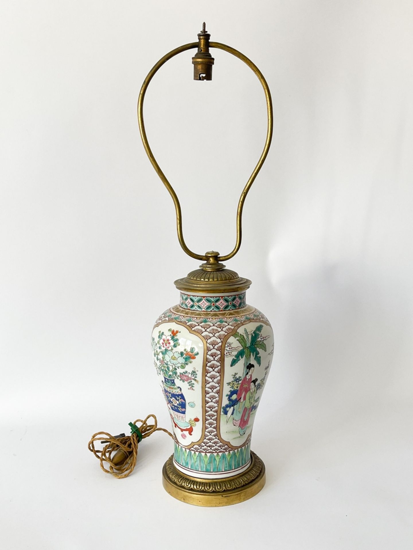 Porzellanvase/Lampe mit Bronzemontierung "China" - Image 14 of 15