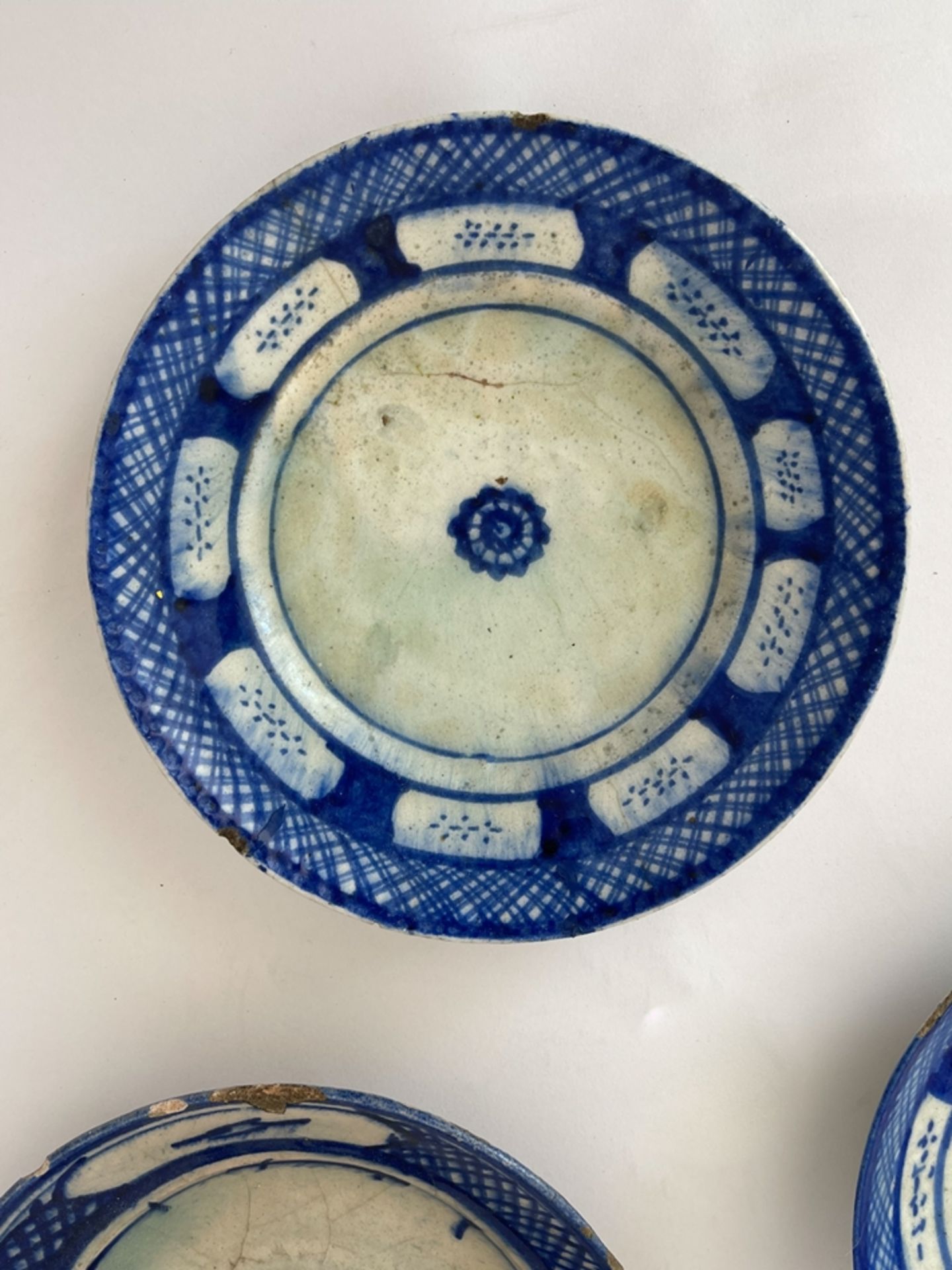 Konvolut von 3 alten Tellern China Blaumalerei - Bild 2 aus 13