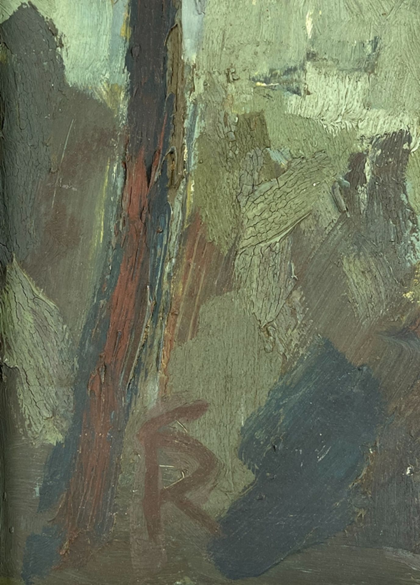 Expressionistisches Gemälde Waldlandschaft  - Bild 2 aus 5