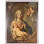 Barockgemälde "Madonna mit Kind"