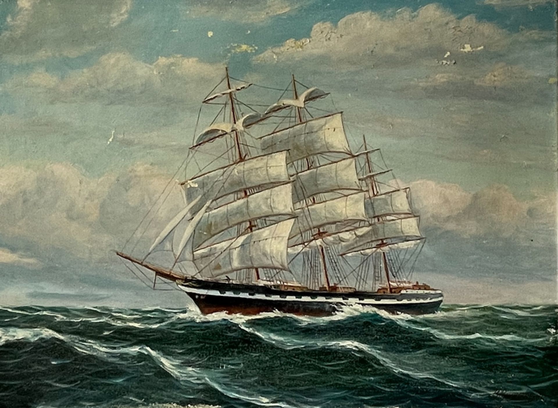 Gemälde "Großes Segelschiff"