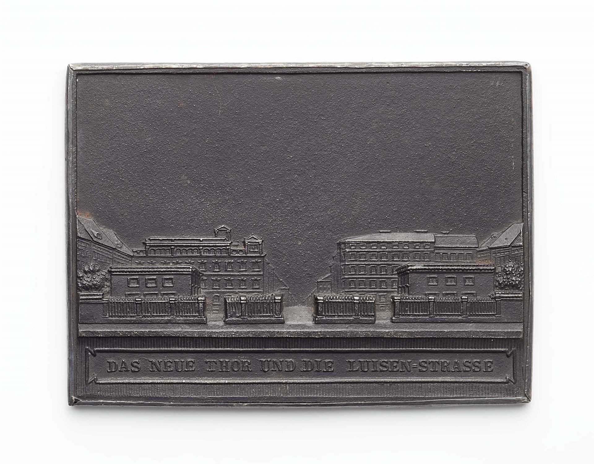 A double-sided cast iron New Year's plaque "1839" - Image 2 of 2