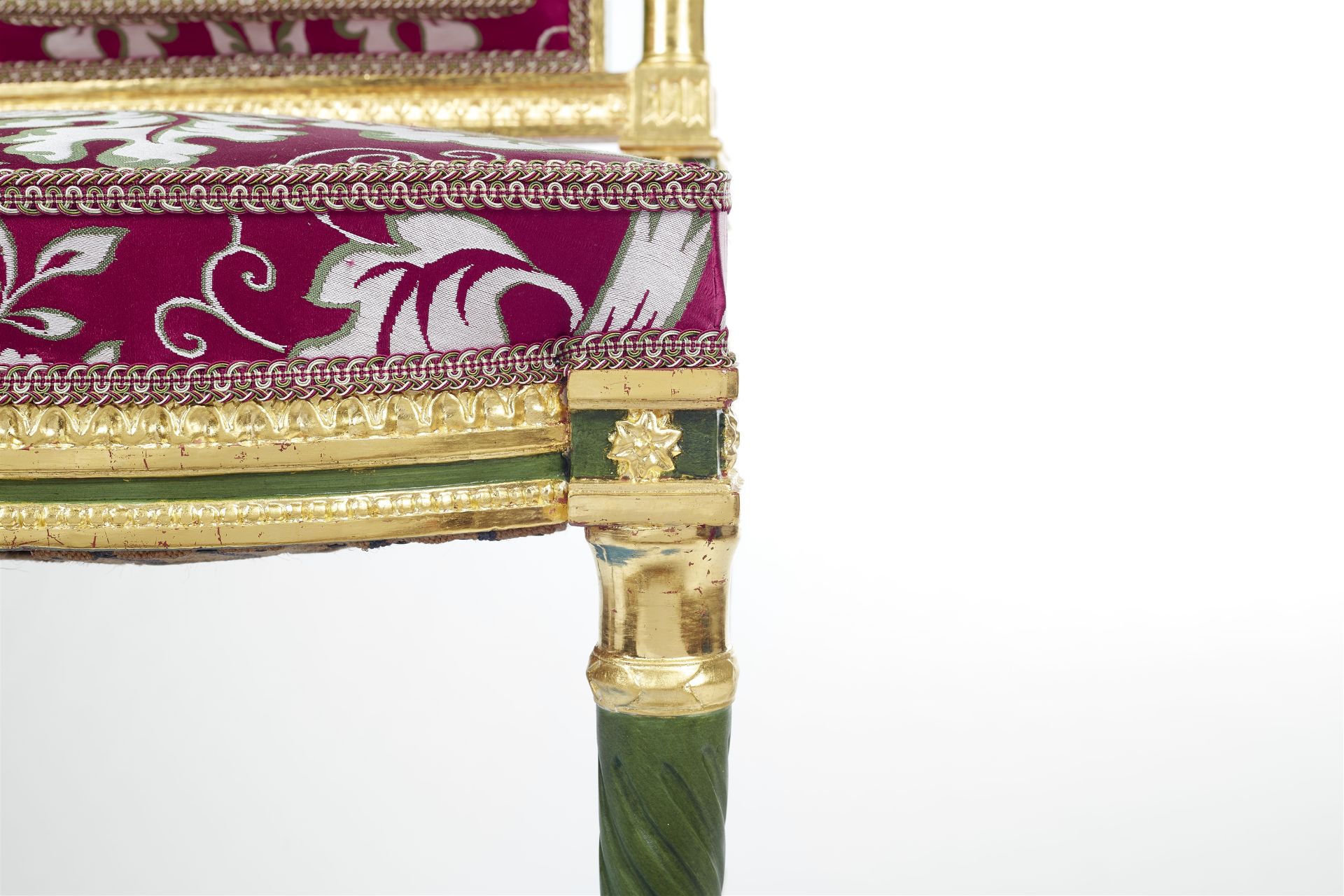Chaise d'époque Louis XVI , Wohl ehemals aus dem Palast in Pawlowsk - Bild 4 aus 7