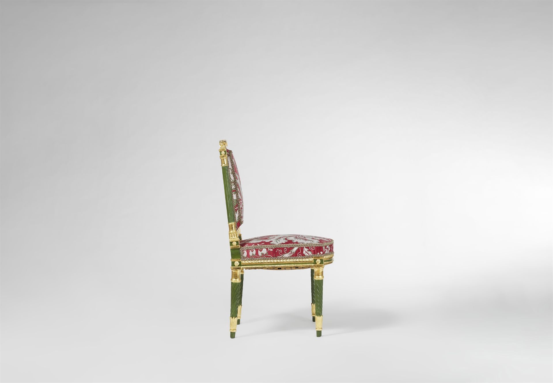 Chaise d'époque Louis XVI , Wohl ehemals aus dem Palast in Pawlowsk - Bild 6 aus 7