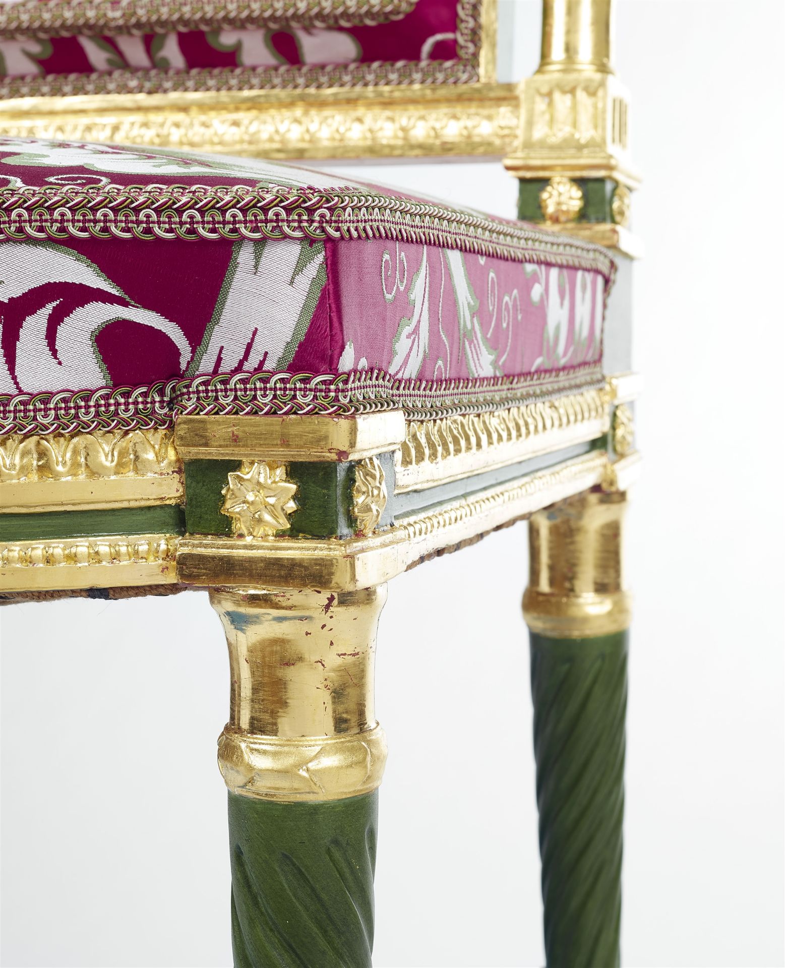 Chaise d'époque Louis XVI , Wohl ehemals aus dem Palast in Pawlowsk - Bild 3 aus 7