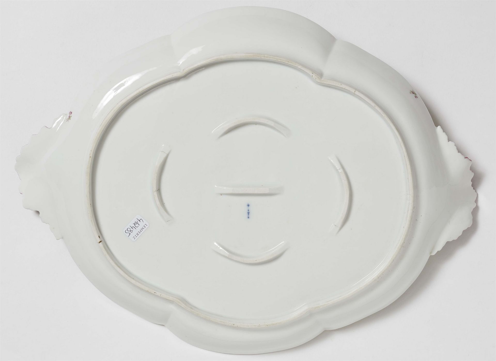 A Berlin KPM porcelain tray monogrammed "C" - Image 2 of 2