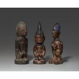 THREE YORUBA TWIN FIGURES