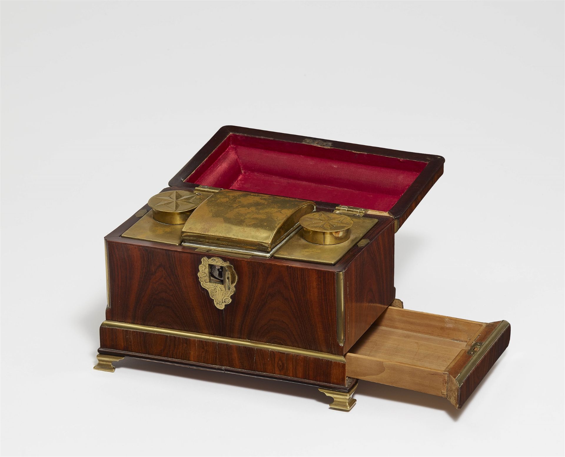 A tea caddy by Abraham Roentgen - Image 2 of 2