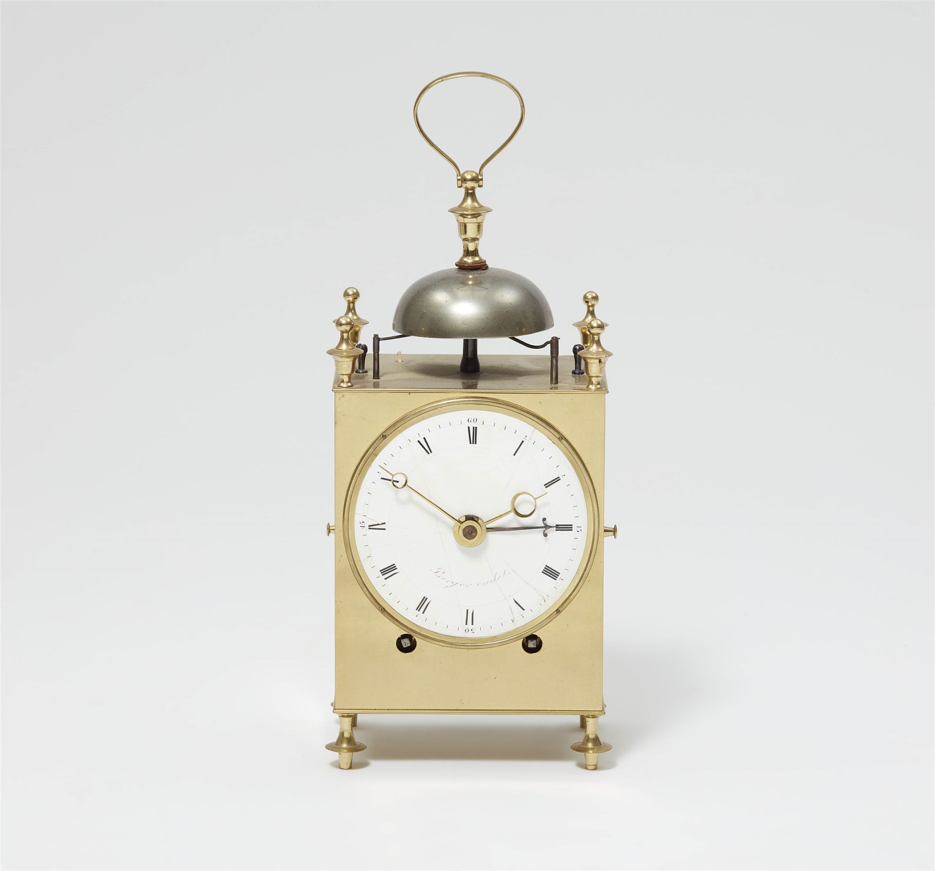 A French capucine clock with alarm