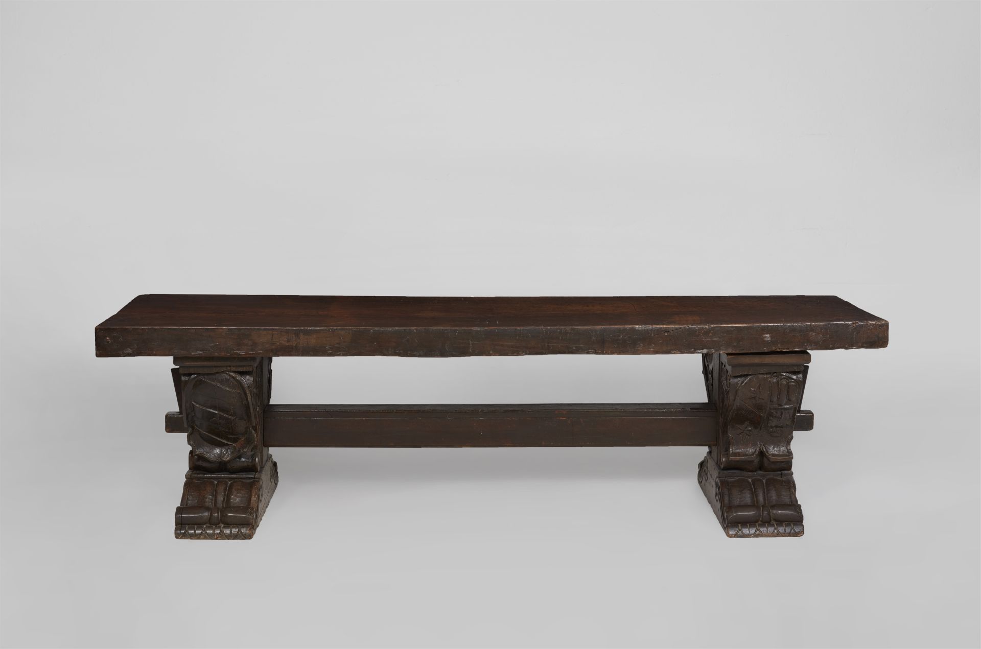 A large refectory table