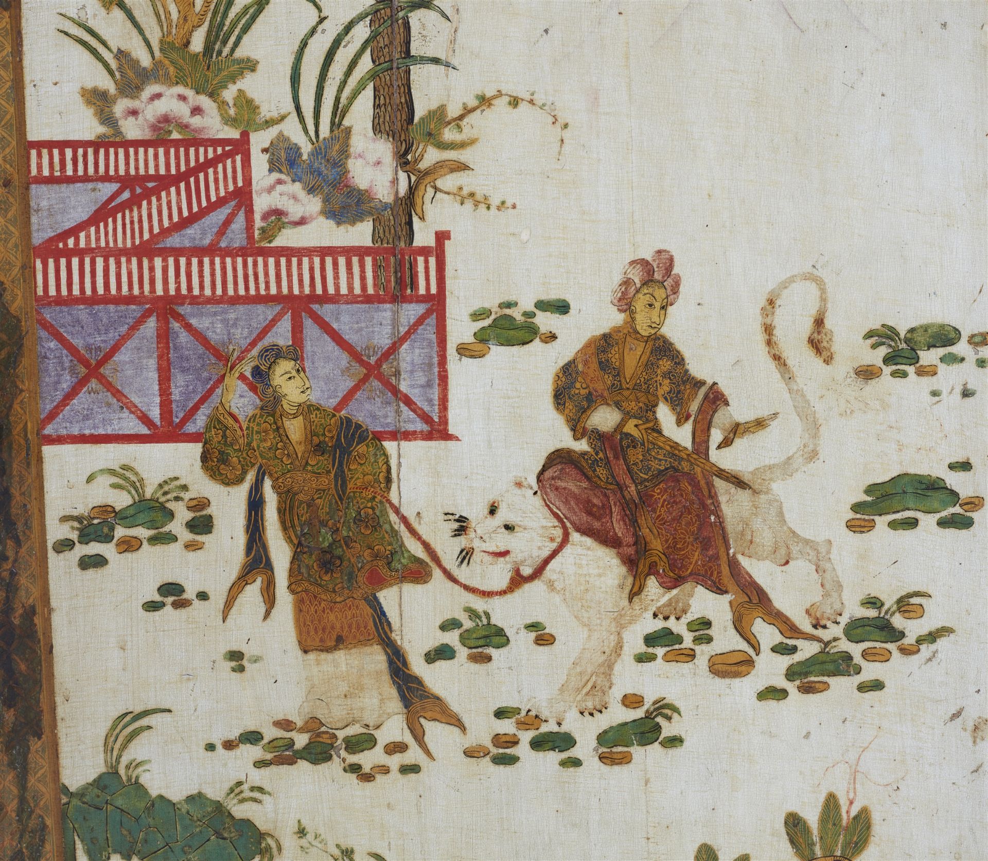 An important Chinoiserie painted cabinet - Image 18 of 26