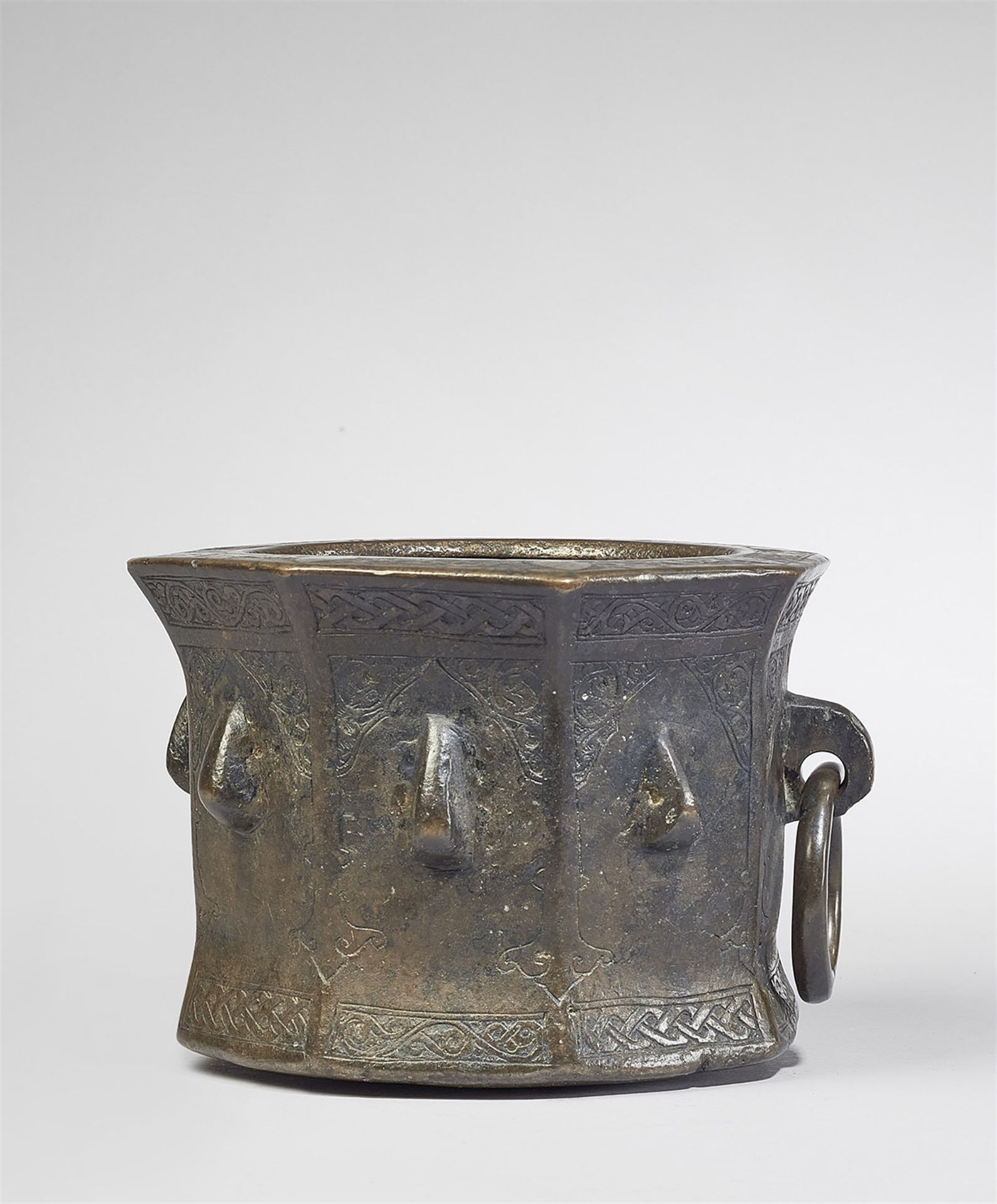 An Islamic mortar with a rare niche pattern - Image 2 of 2