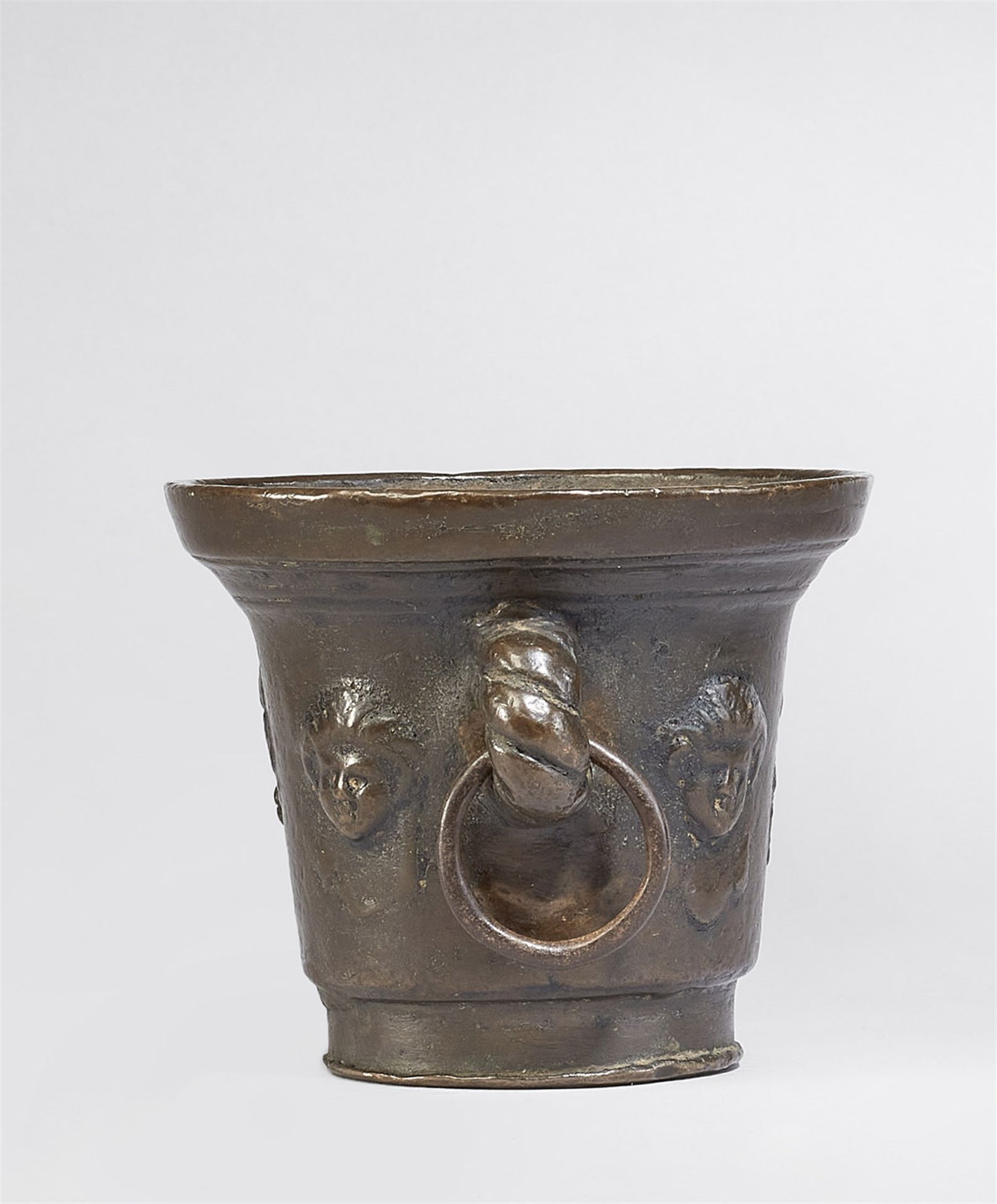 A Gothic single-handled mortar with mascarons - Image 4 of 4