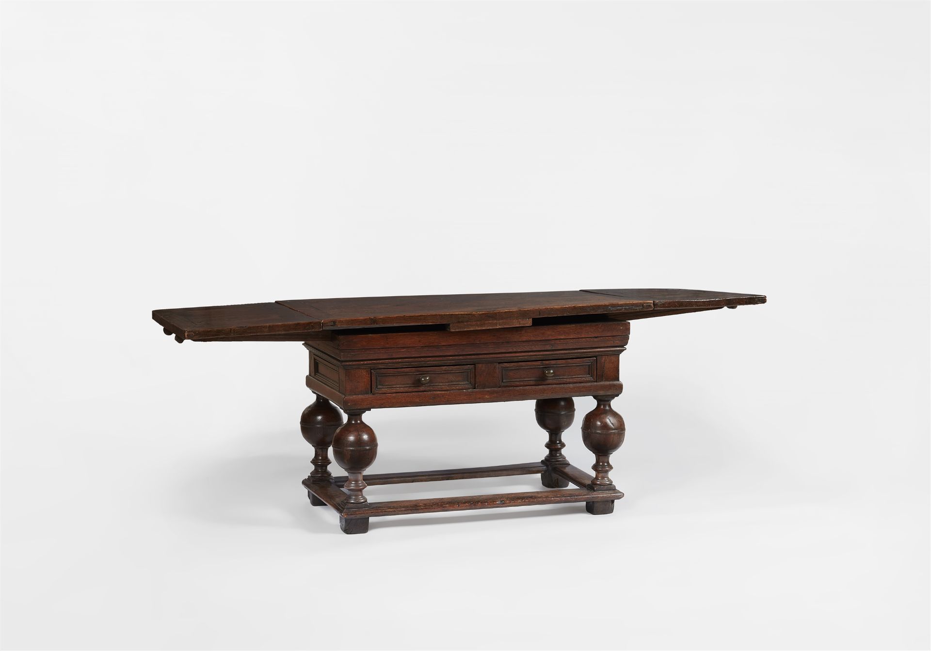 A Dutch Baroque oak table