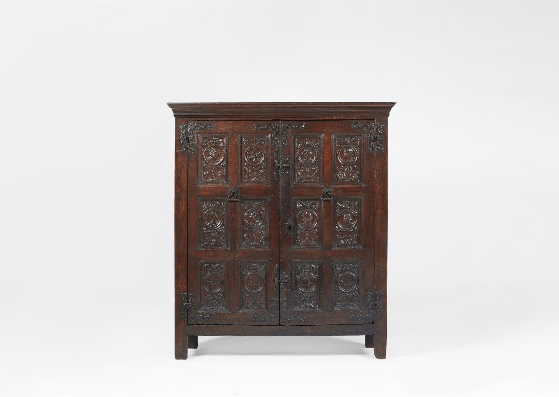 A Renaissance oak cabinet