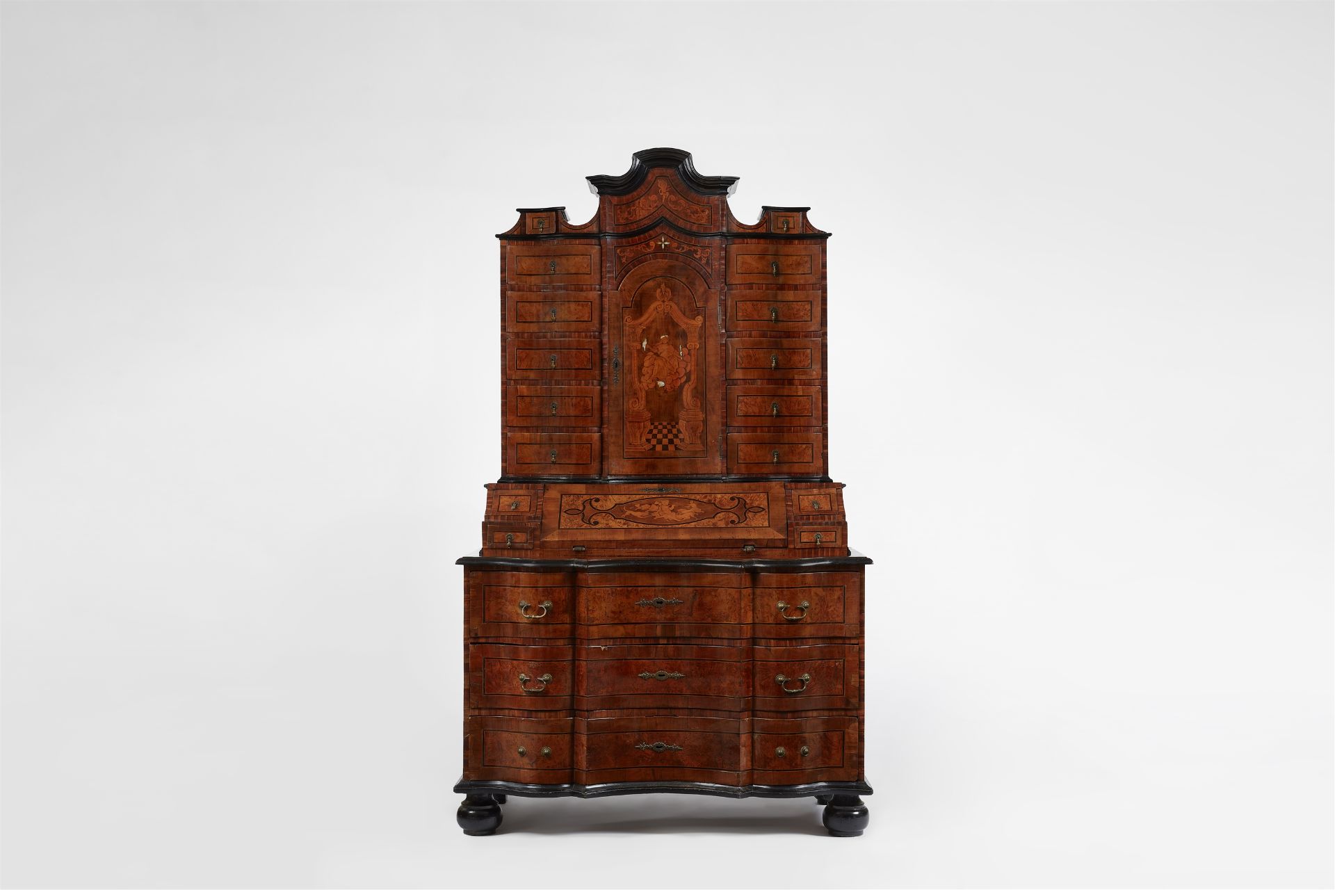 A South German tabernacle writing cabinet