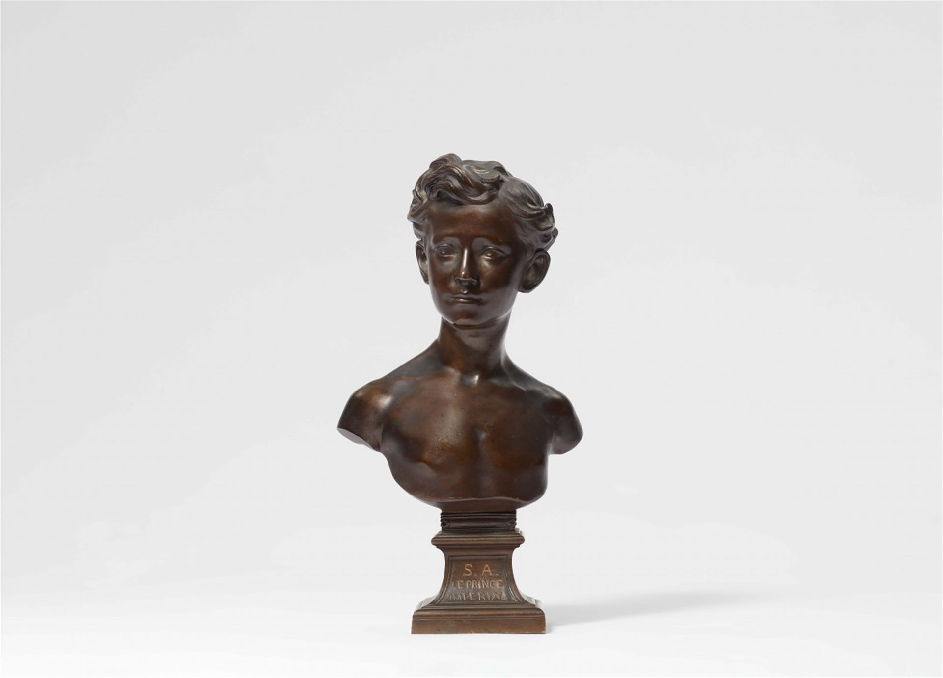 A Parisian bronze bust “du Prince impérial“