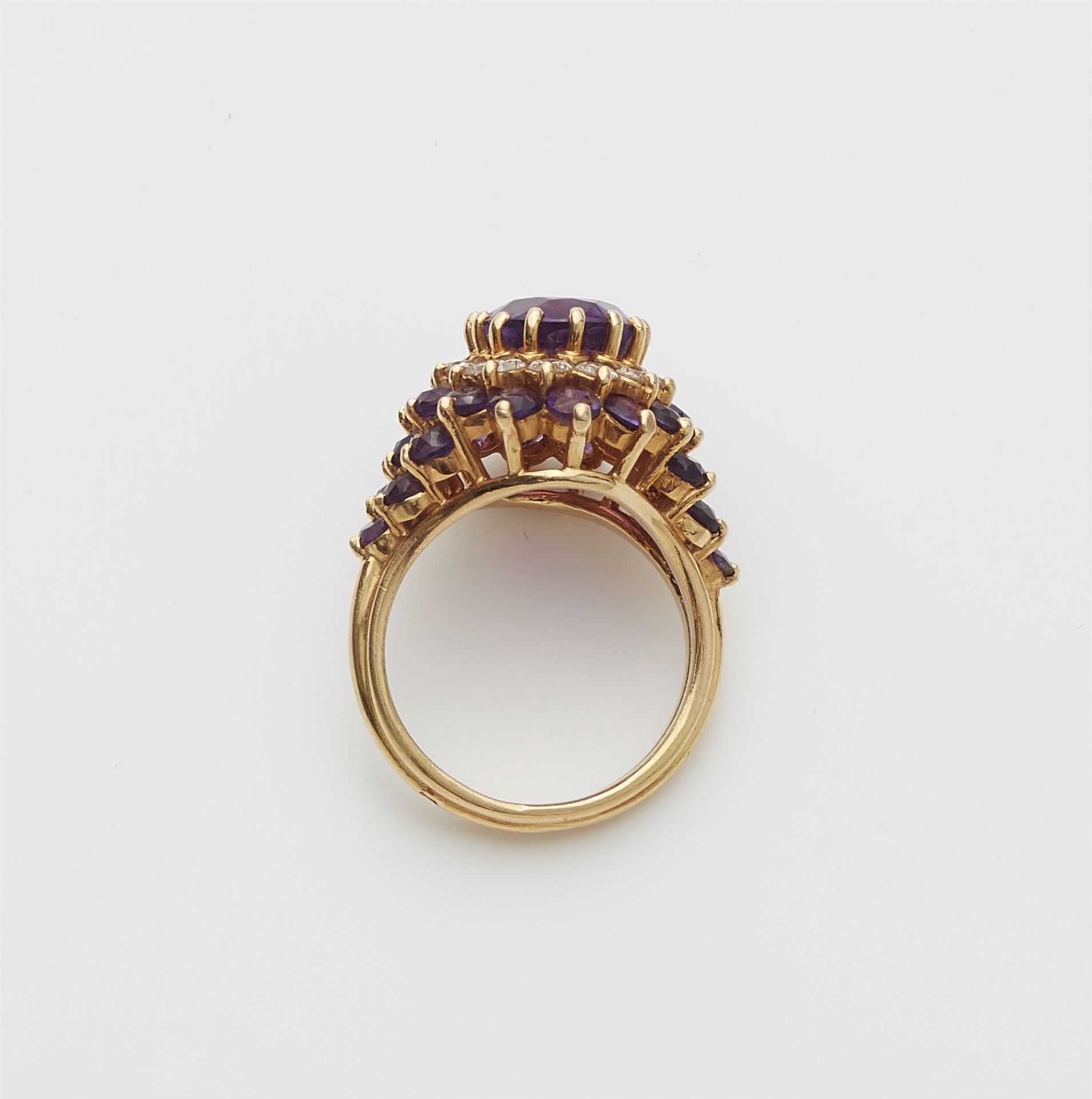 Entourage-Ring mit Amethyst - Bild 3 aus 3