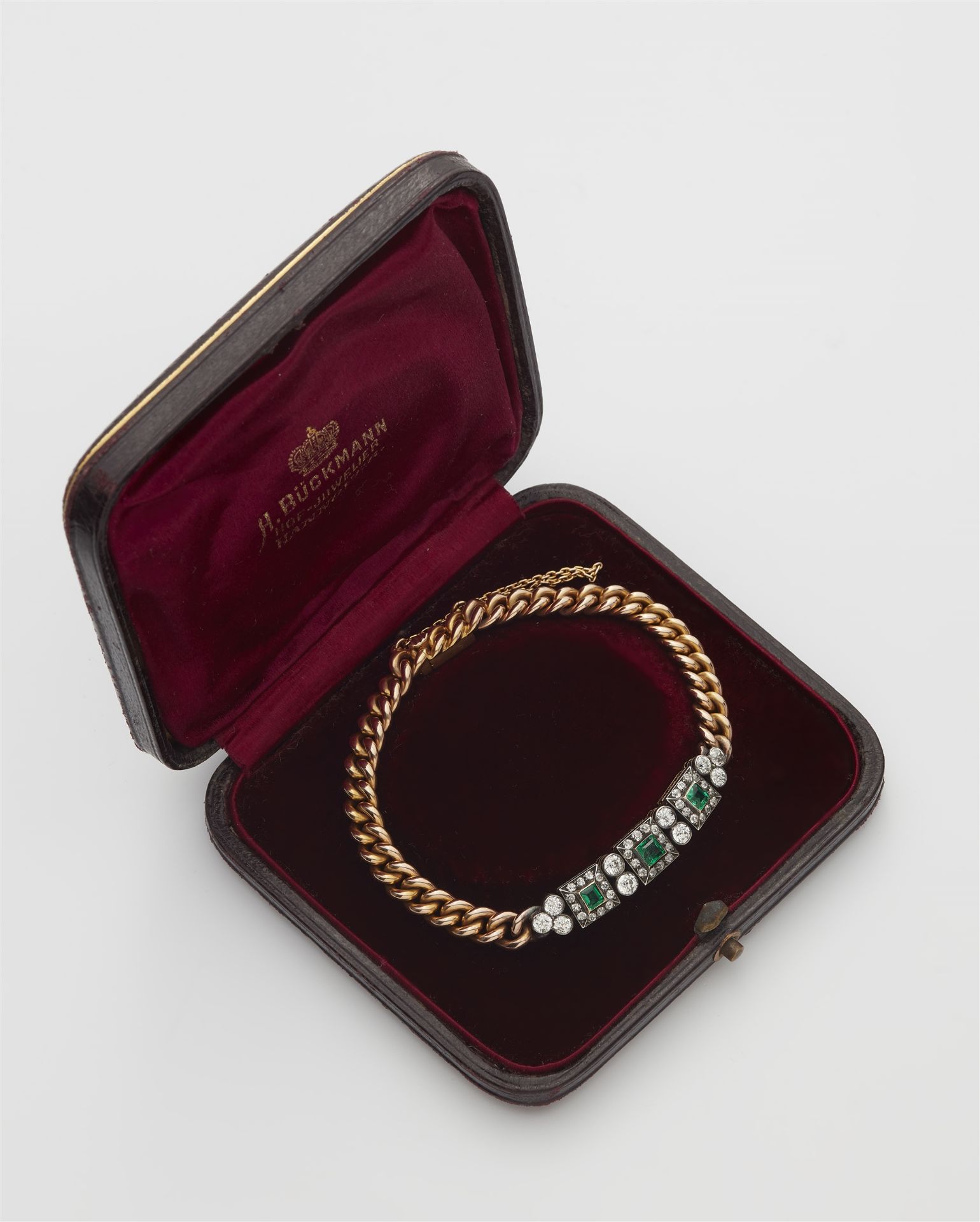 Belle Époque-Armband mit Smaragden
