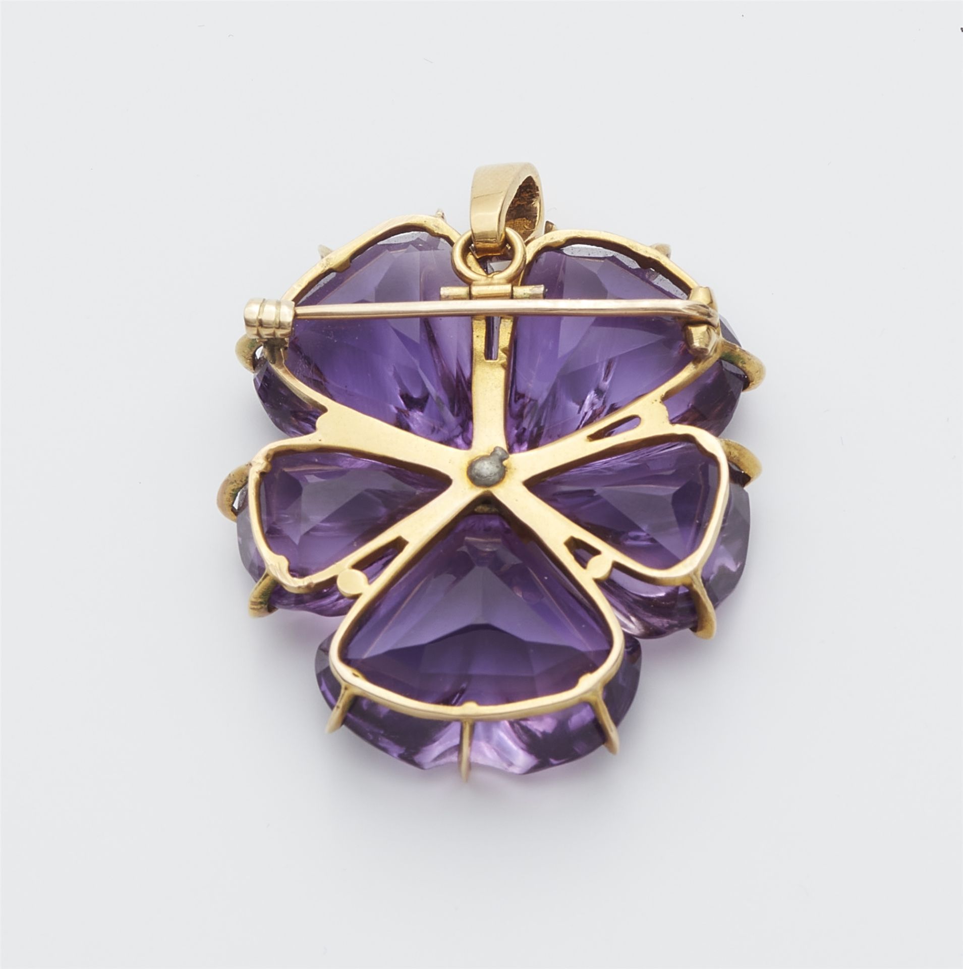 Belle Époque-Amethyst-Anhänger - Bild 2 aus 2