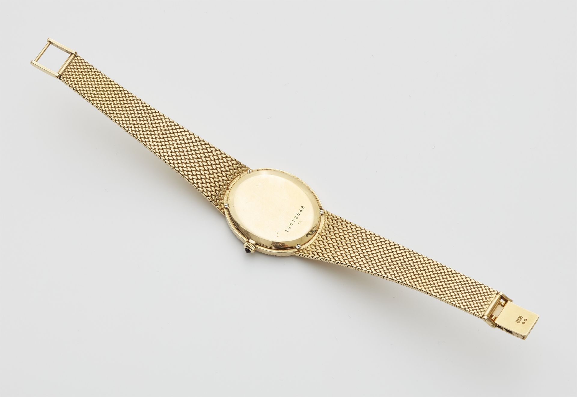 An 18k gold Longines manually wound ladies wristwatch. - Image 3 of 3