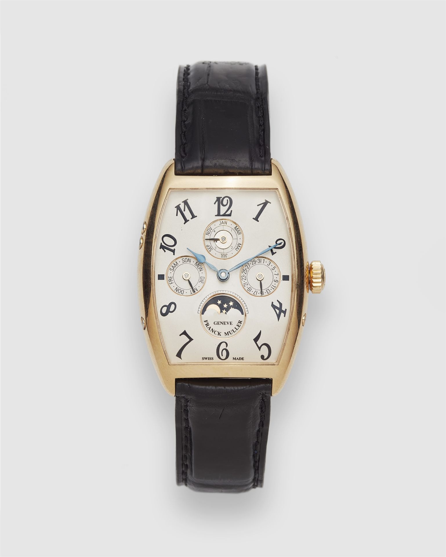 A 18k yellow gold automatic Franck Muller ref. 2850 "Master of Compilations" gentleman´s wristwatch.