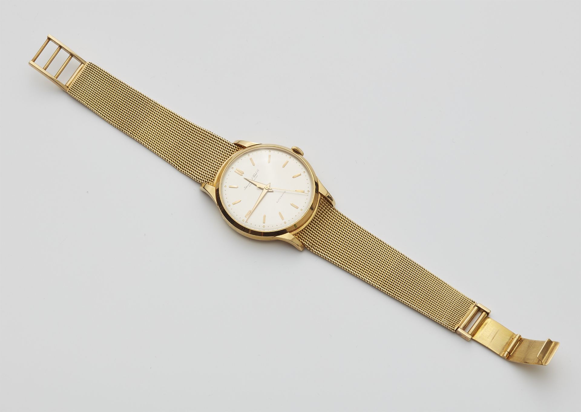 An 18k IWC automatic gentleman's wristwatch with a René Kern bracelet. - Image 2 of 3
