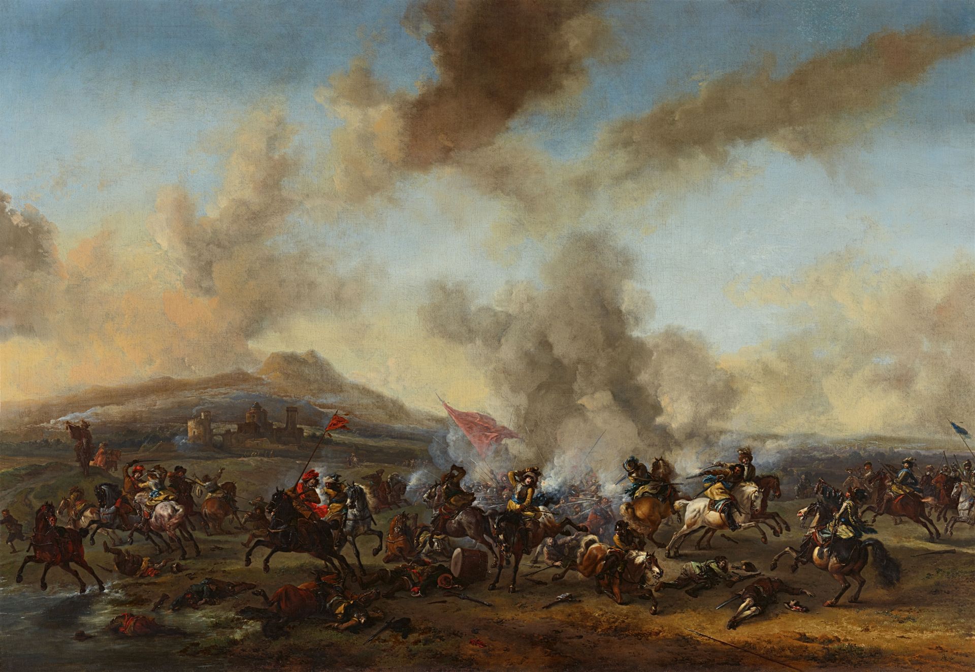 Philips Wouwerman, Gefecht zwischen Kavallerie und Infanterie