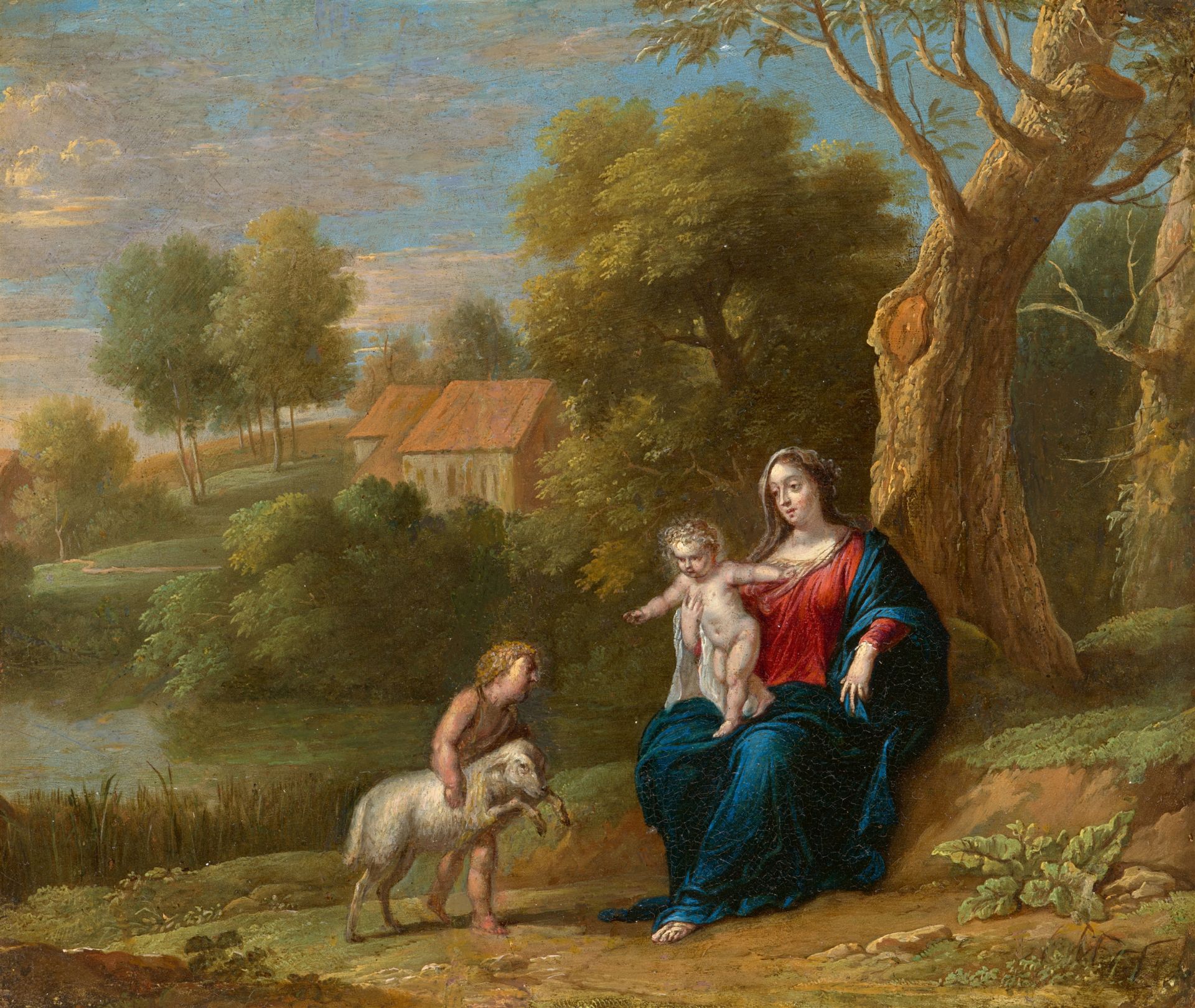 Abraham Willemsen, Maria mit Jesus, Johannes und dem Lamm