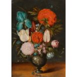 Jan Brueghel d. J., Tulpen, Iris, Rosen und Päonie in einer Vase