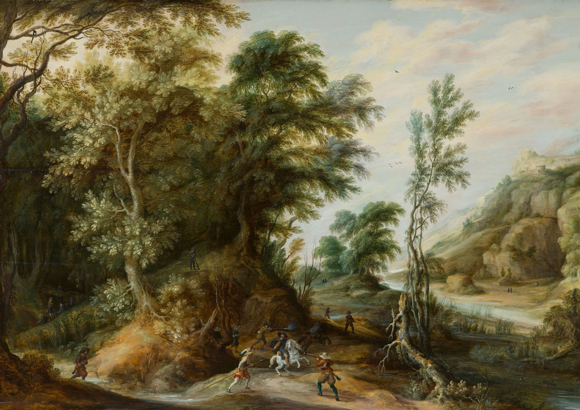 Alexander Keirincx, Landscape with a Robbery Scene