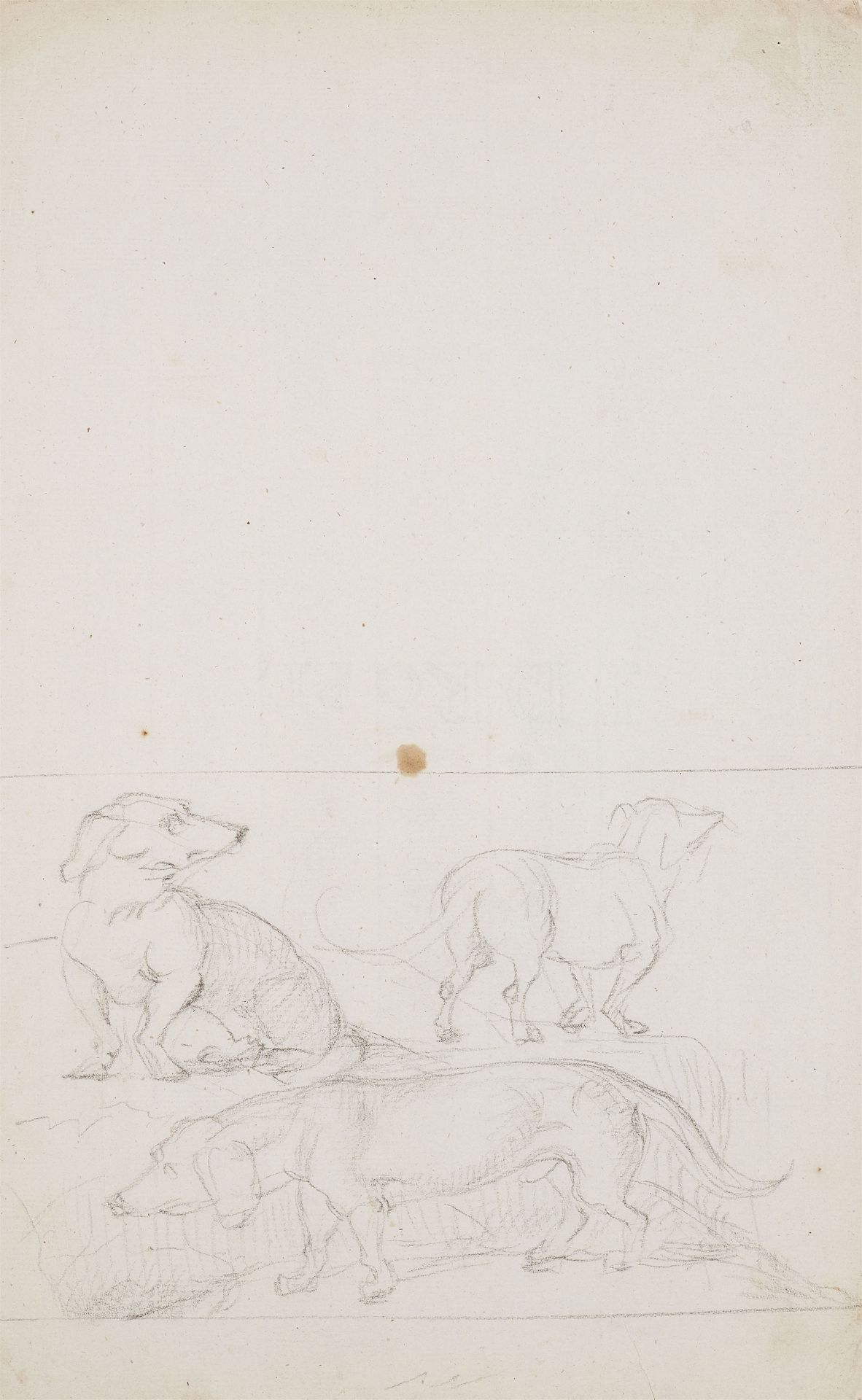 Johann Heinrich Wilhelm Tischbein, Three Dog Studies - Image 3 of 4