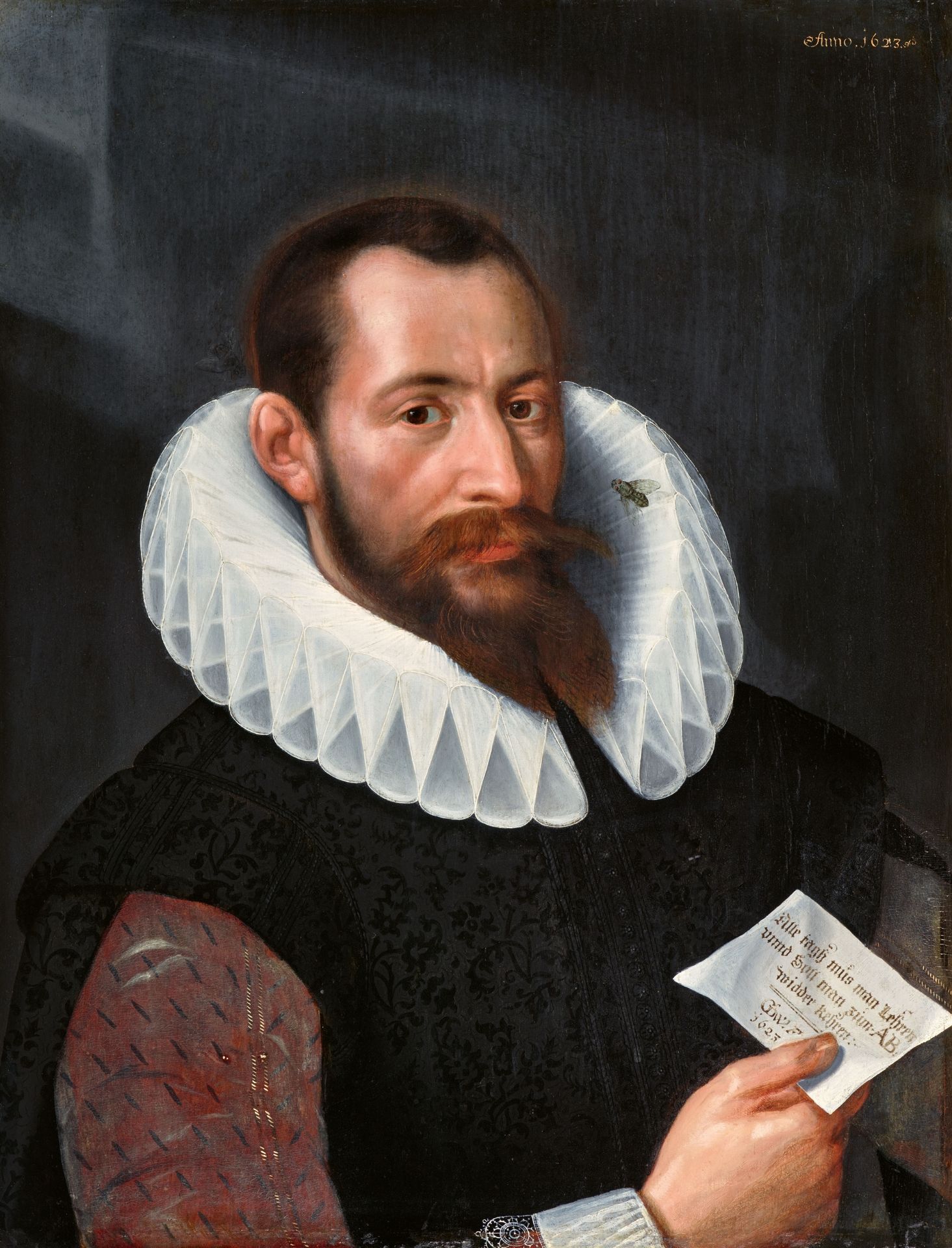Gottfried von Wedig, Portrait of a Gentleman holding a Letter