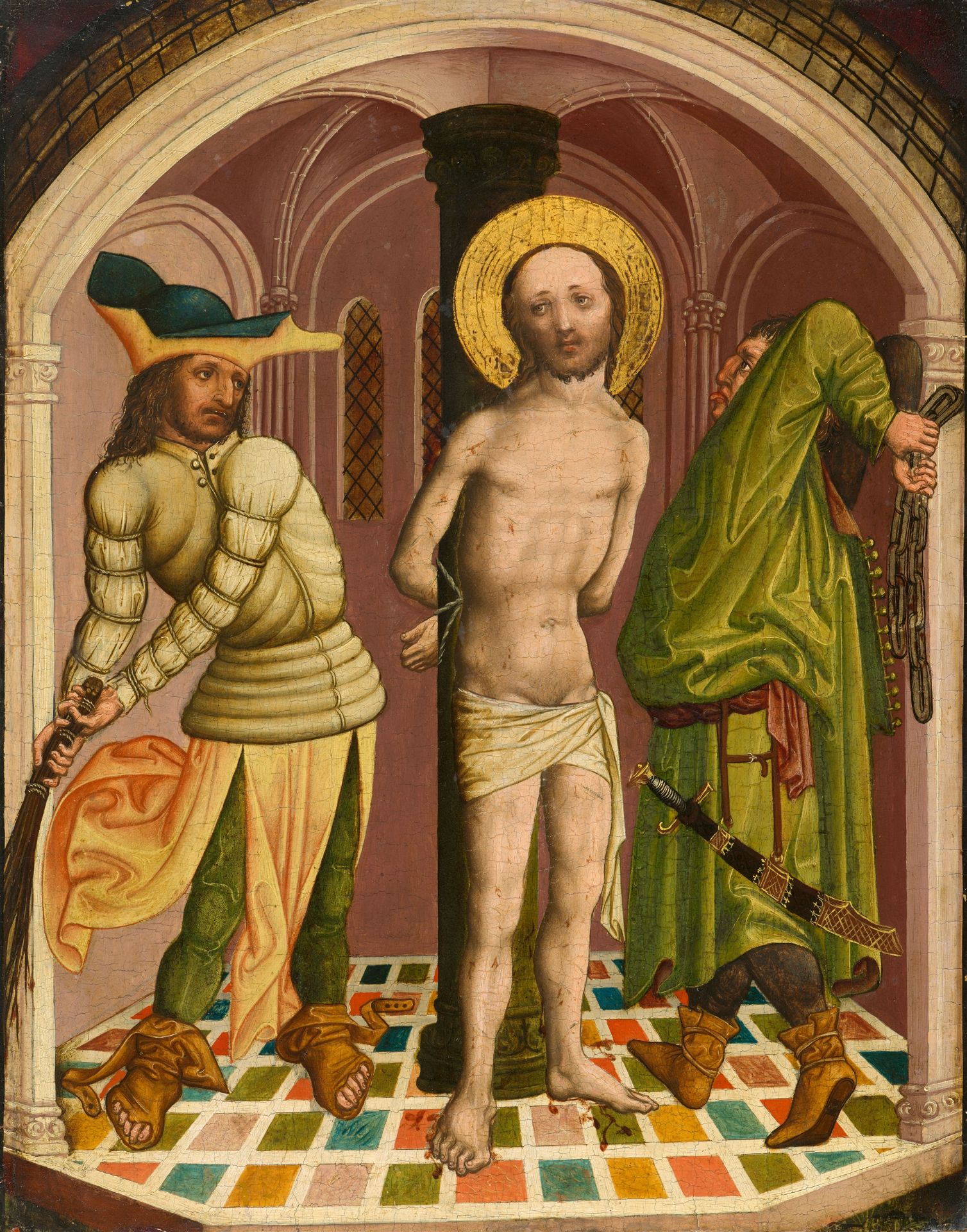 Meister des Tucher-Altars, studio of, The Flagellation