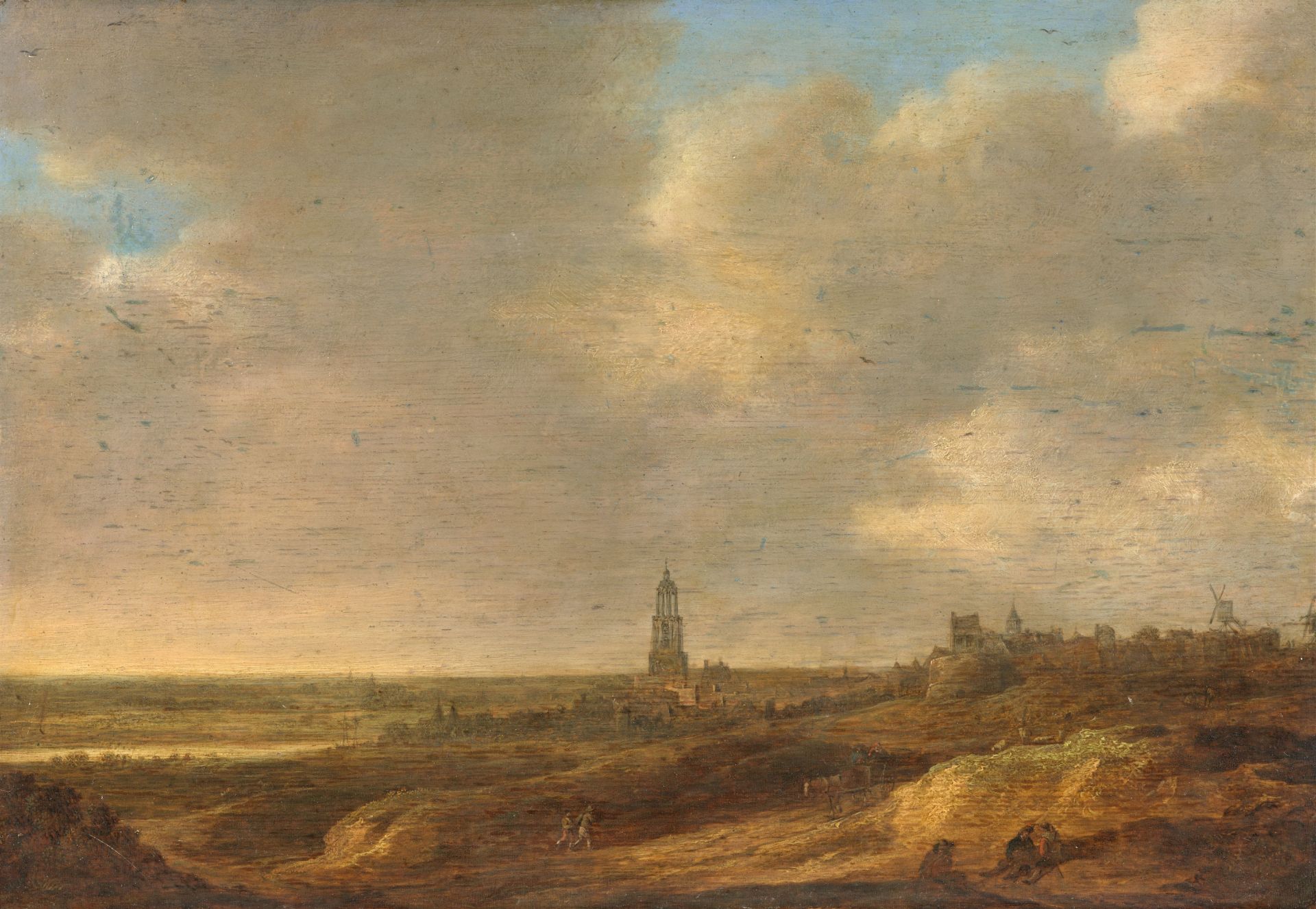 Jan van Goyen, zugeschrieben, Ansicht von Rhenen