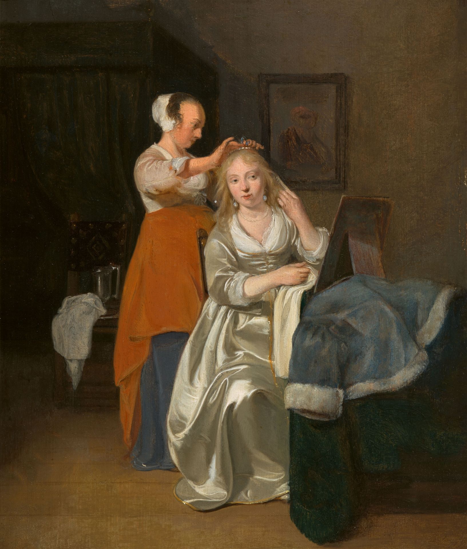 Simon Kick, A Lady at Her Toilette