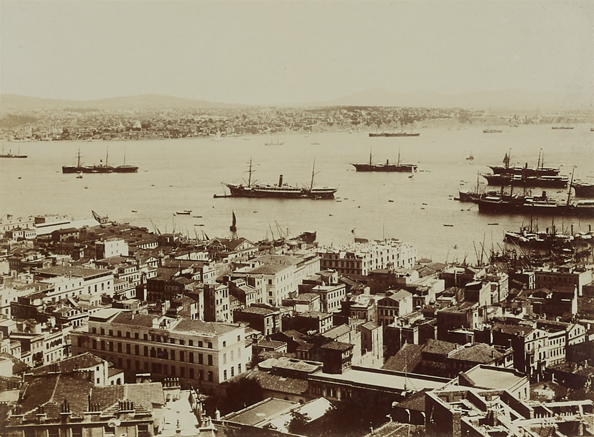 Jean Pascal Sébah, Panorama von Konstantinopel aufgenommen vom Galata-Turm - Bild 3 aus 9