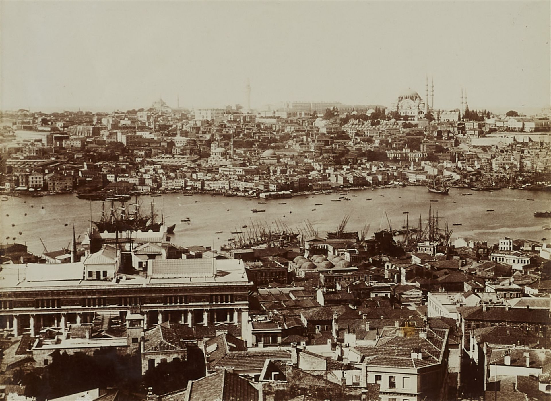 Jean Pascal Sébah, Panorama von Konstantinopel aufgenommen vom Galata-Turm - Bild 6 aus 9