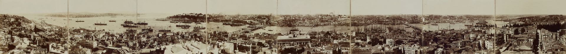 Jean Pascal Sébah, Panorama von Konstantinopel aufgenommen vom Galata-Turm