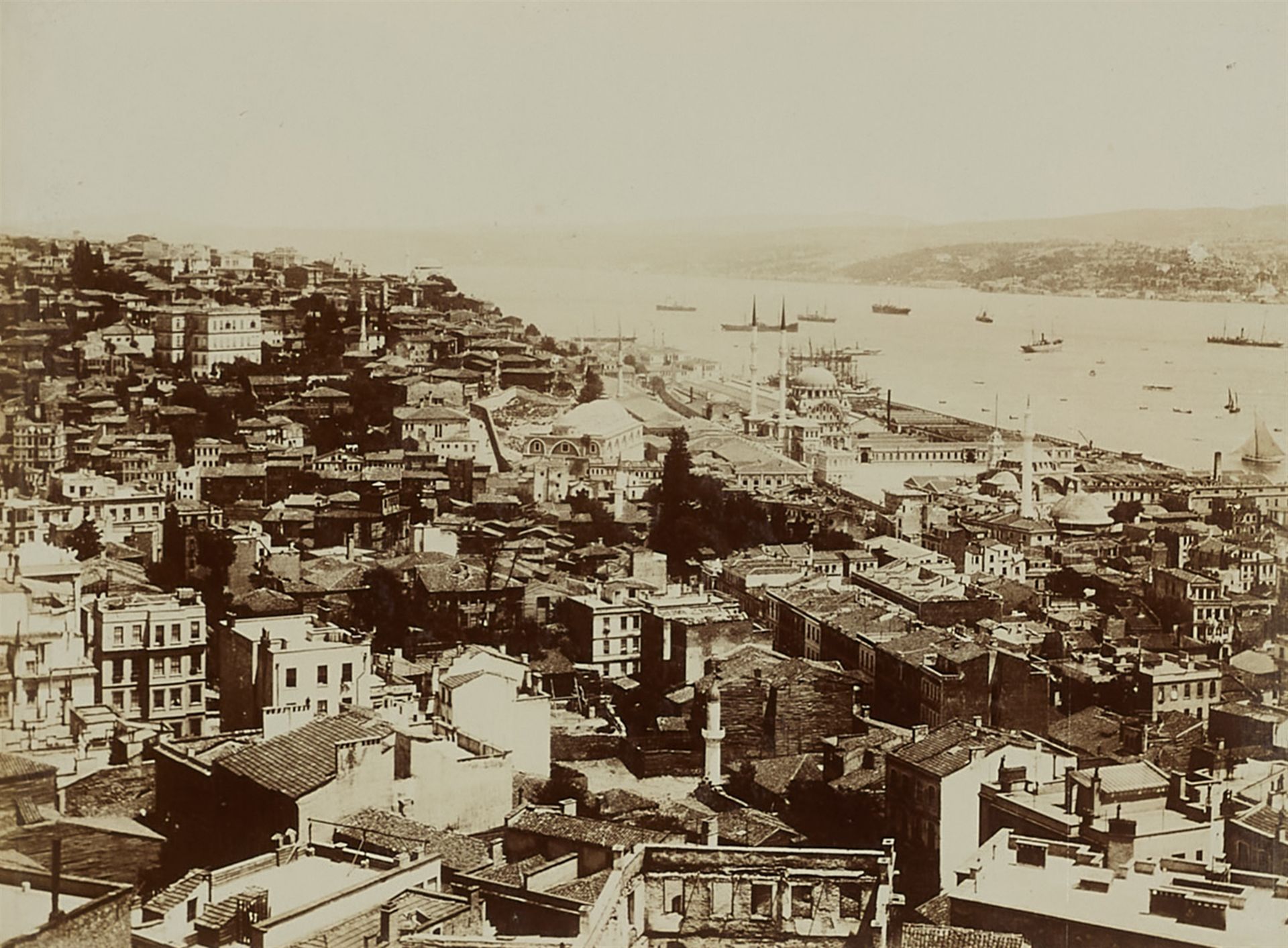 Jean Pascal Sébah, Panorama von Konstantinopel aufgenommen vom Galata-Turm - Bild 2 aus 9