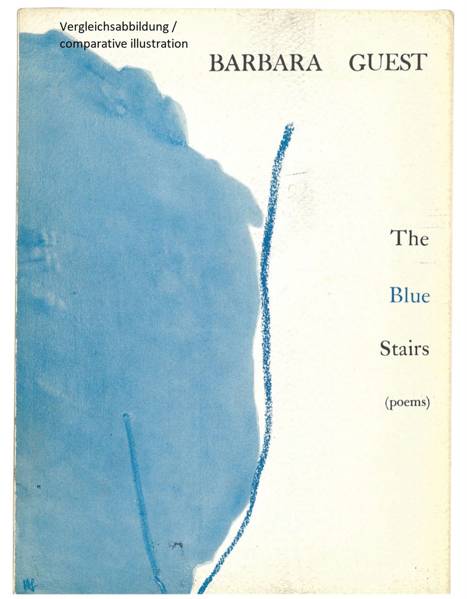 Helen Frankenthaler, Untitled (Original cover for "The Blue Stairs", a book of poetry by Barbara Gue - Image 2 of 2